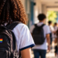 Corredor Escolar com Orgulho e Inclusão
